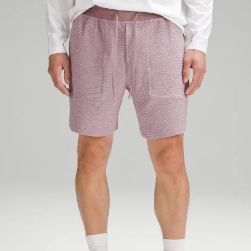 Lululemon At Ease Pink Shorts Sweat Shorts Size Medium